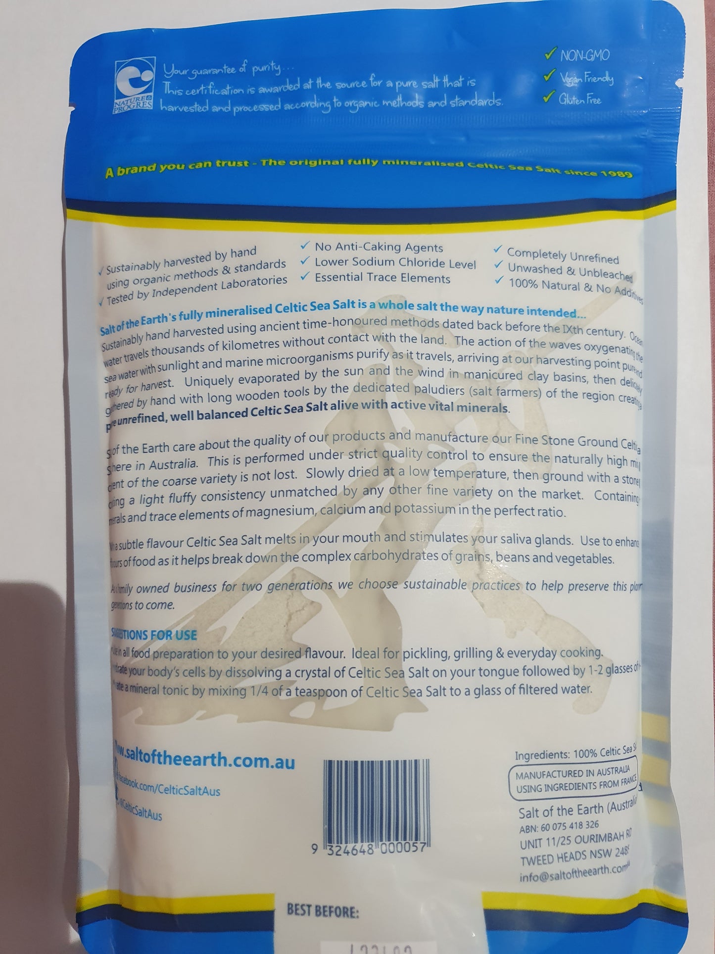 Celtic Sea Salt - Fine 650g