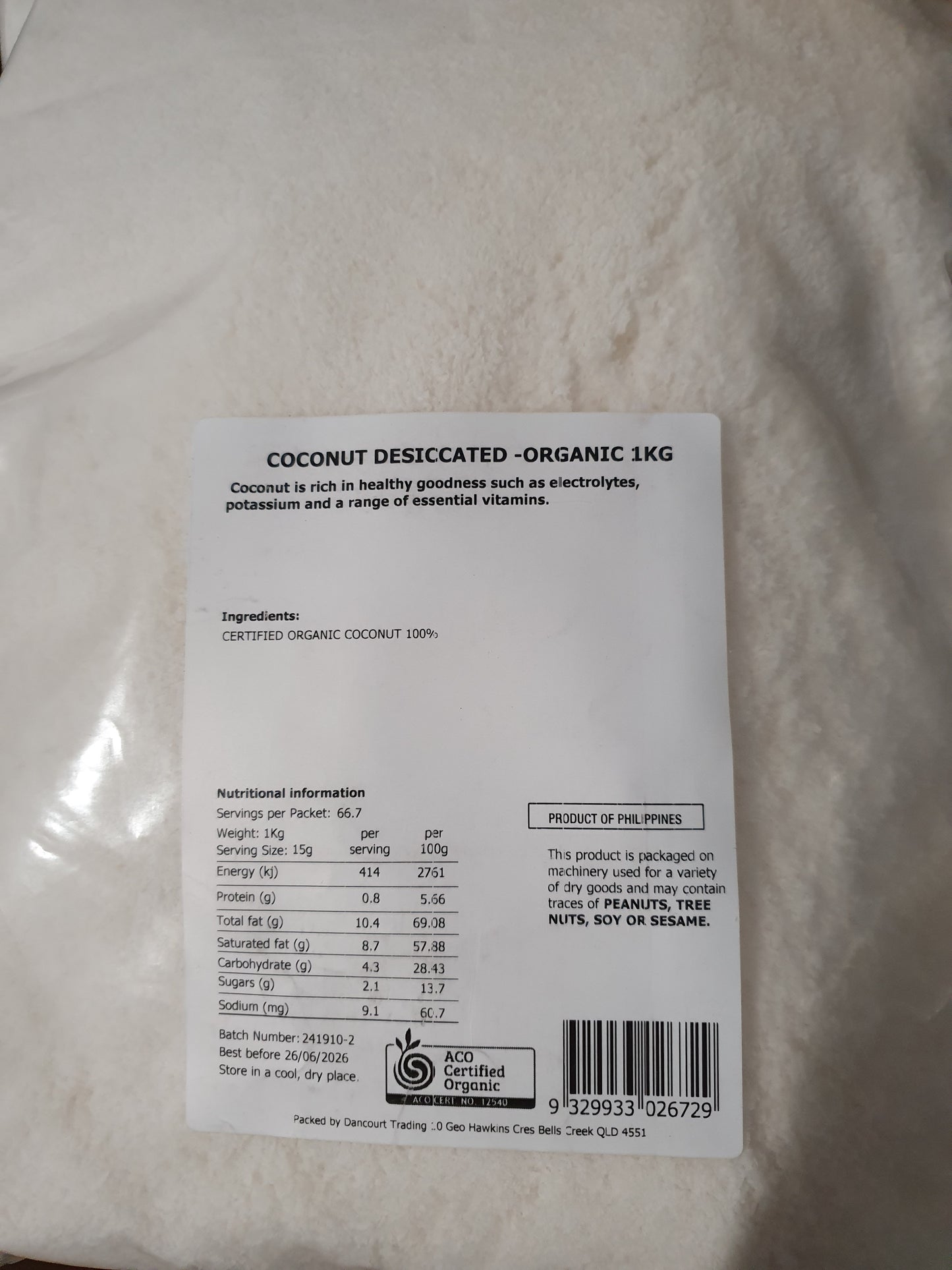 Desiccated Coconut 1Kg