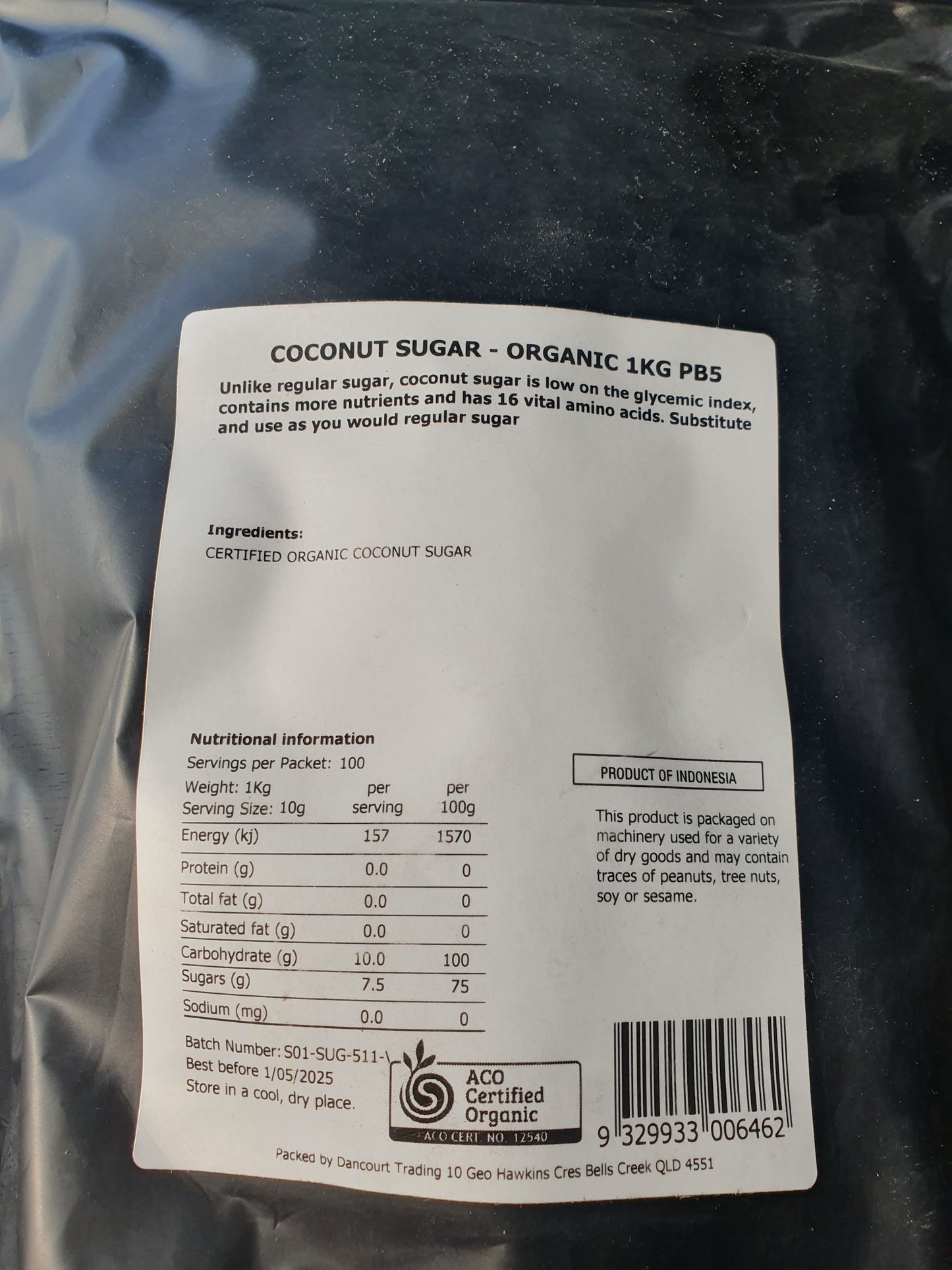 Coconut Sugar Organic 1Kg